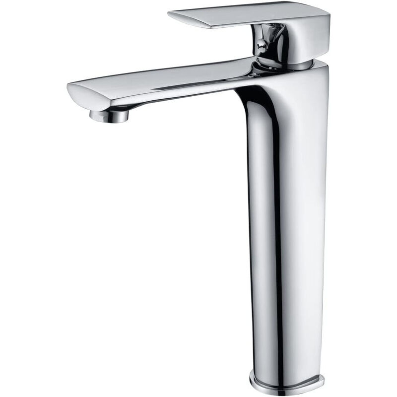 immagine 0 del prodotto mice collection rubinetto per lavabo cromato con maniglia singola e bocca alta per bagno installazione semplice per acqua calda fredda