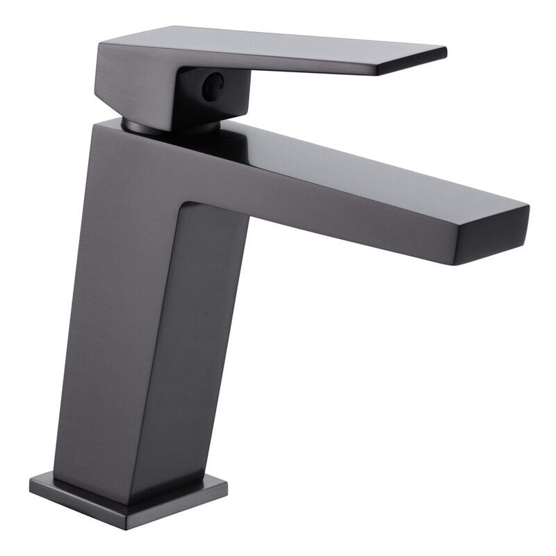 foto del prodotto mice collection rubinetto per lavabo monocomando da bagno per acqua calda fredda colore nero canna di fucile bdar025 1bgm