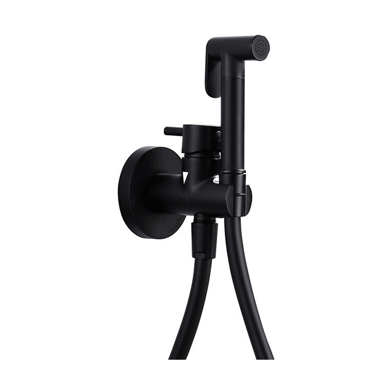 foto del prodotto mice rubinetto per bidet monocomando a scomparsa in ottone doccia igienica monocomando e incasso rubinetto per bidet a scomparsa nergo mate