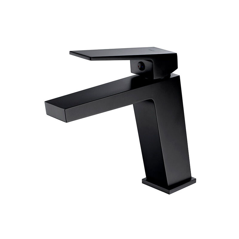 foto del prodotto mice rubinetto per lavabo da bagno con maniglia singola nero opaco per acqua calda fredda bdar025 1ng