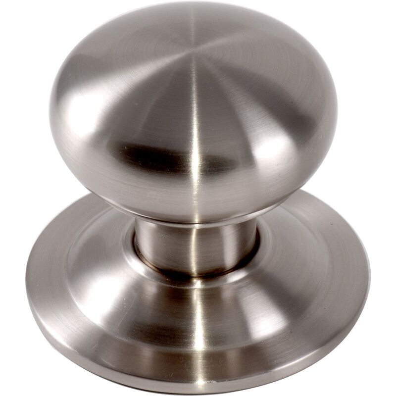 foto del prodotto micel 11904 pomello liscio per porte d ingresso, rotondo, finitura in acciaio inox, pomello attaccato alla piastra, diametro 70 mm, tipo di