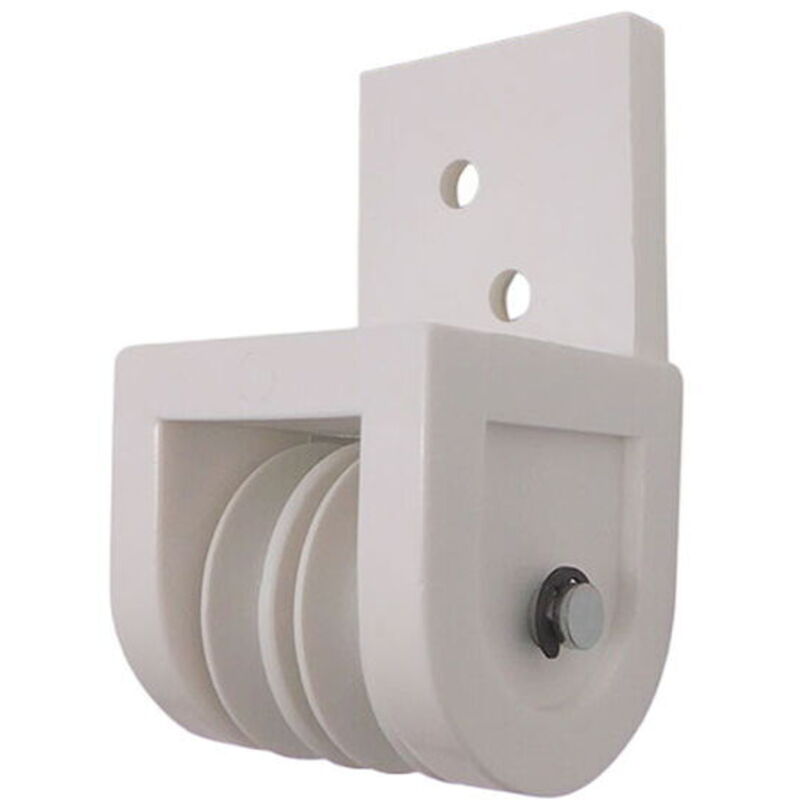 foto del prodotto micel carrucola per pergola tld19 nylon 4,3 x 4,2 x 7,8 cm frontale bianco