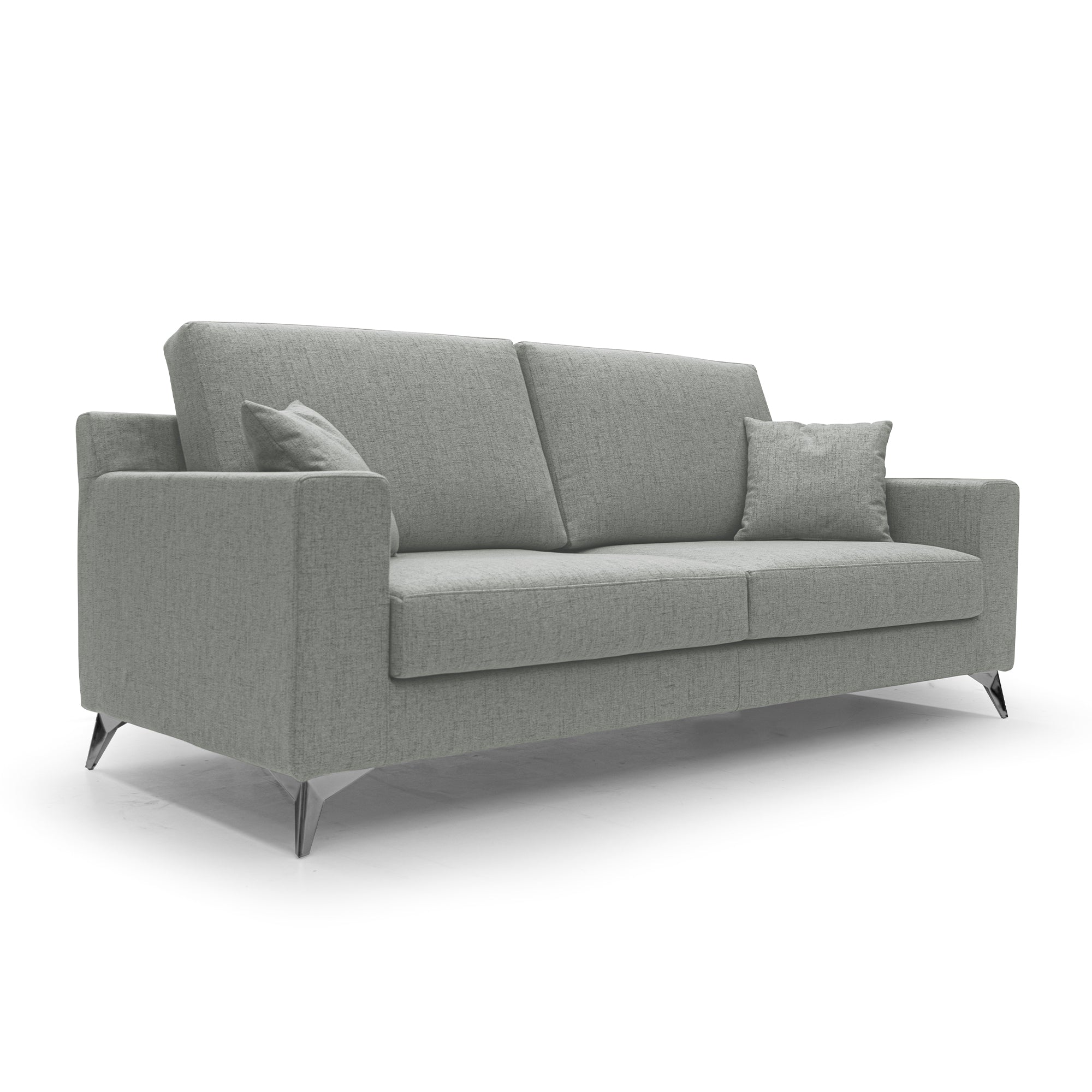 foto del prodotto michael divano in tessuto impermeabile antimacchia t03 146 cm grigio chiaro