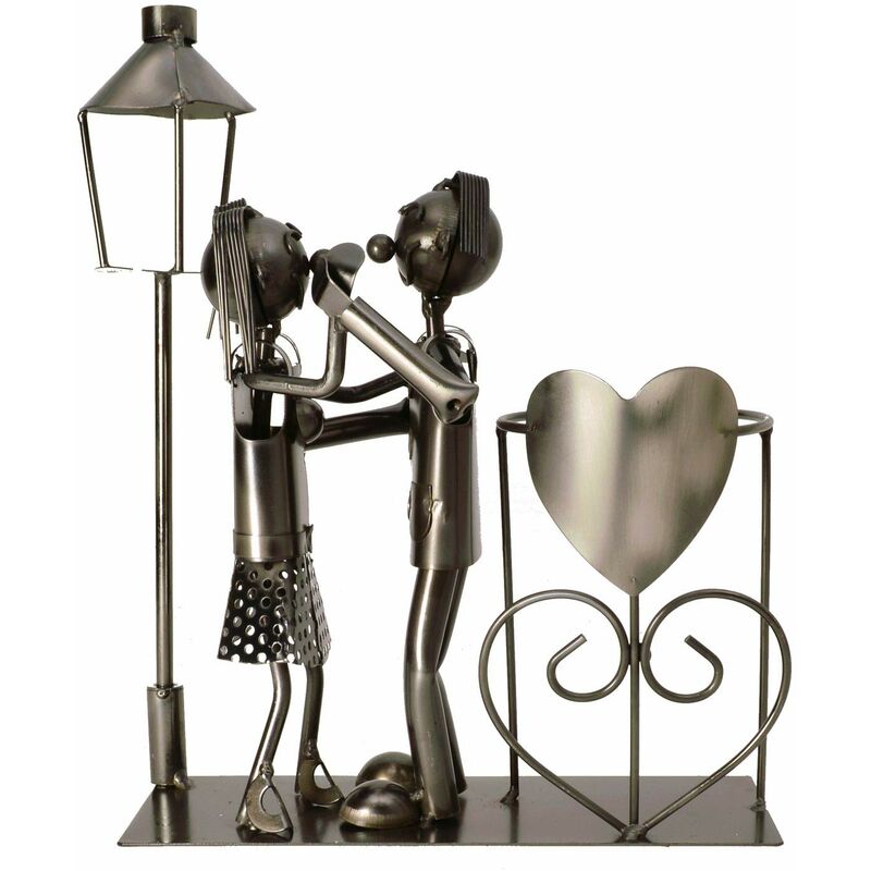 foto del prodotto michel toys portacandele con lanterna per candela, in metallo, colore argento