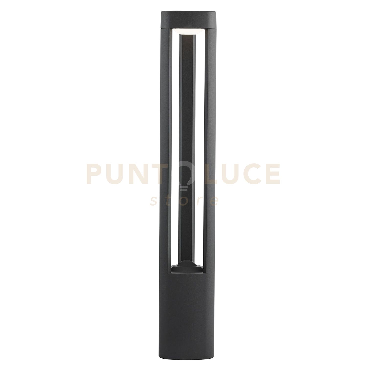 foto del prodotto michigan outdoor post metallo grigio scuro e policarbonato