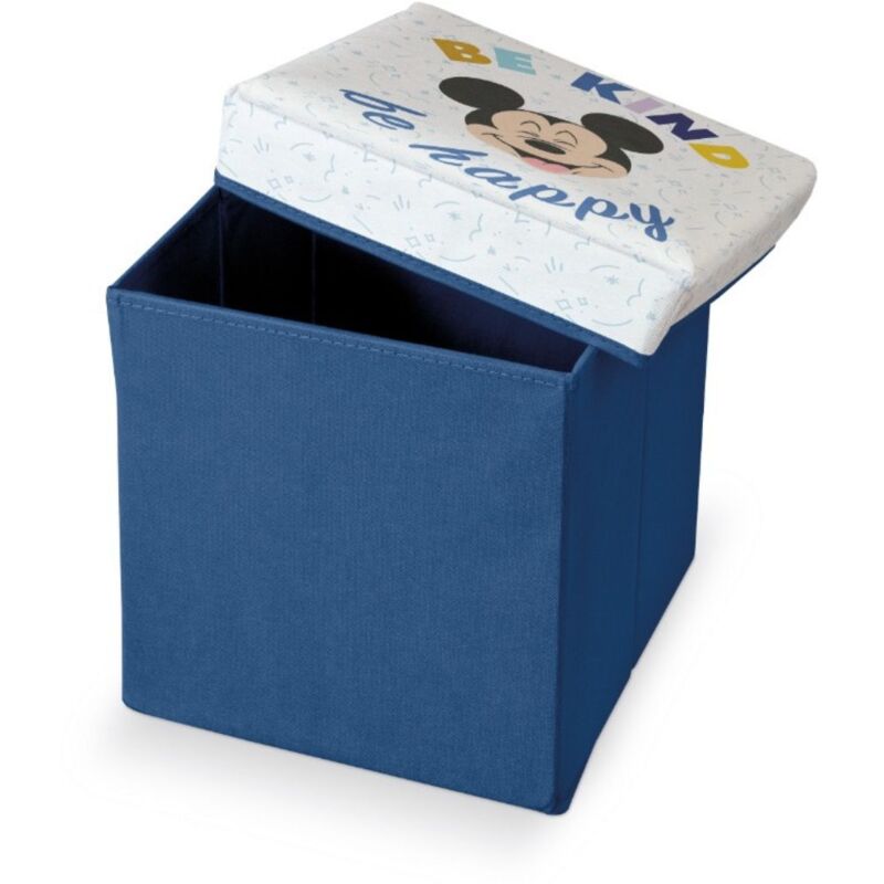 foto del prodotto mickey mouse contenitore pouf seduta coperchio imbottito