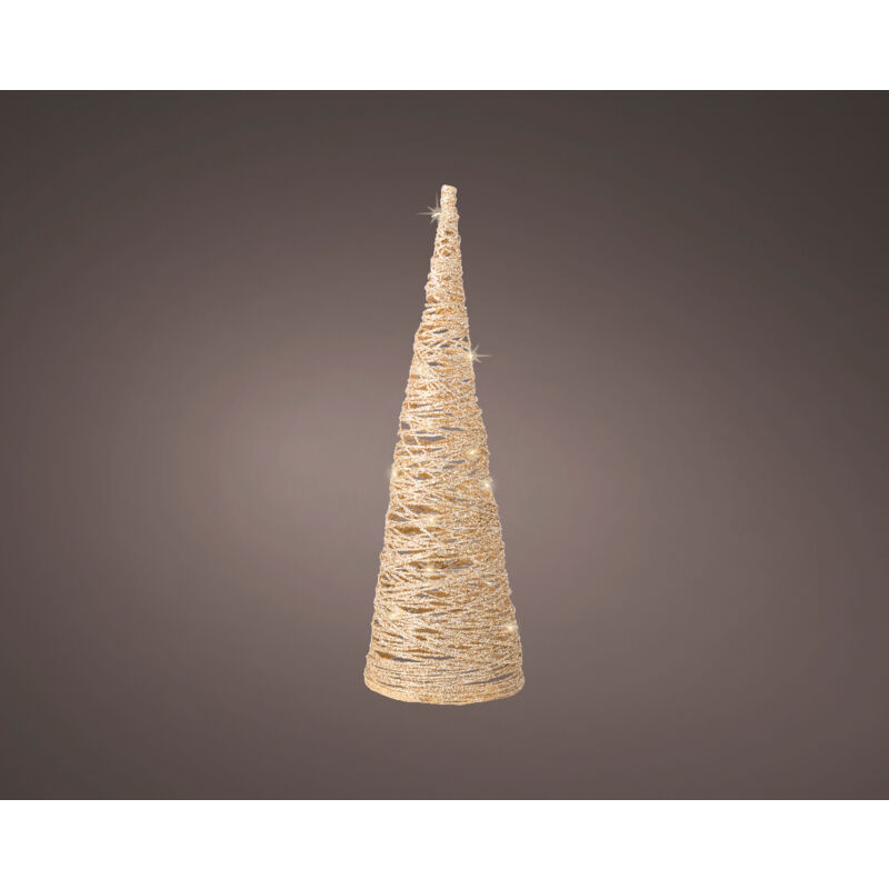 foto del prodotto micro led cono carta stabile bo interno h 38 11.5 cm