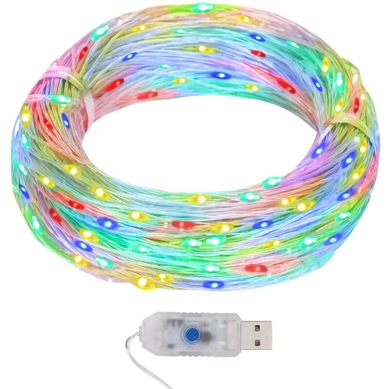 foto del prodotto micro luci fatate sferiche 40m 400 led colorati 8 funzioni vidaxl