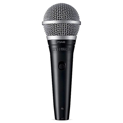 foto del prodotto microfono a filo shure pga48 xlr black e silver