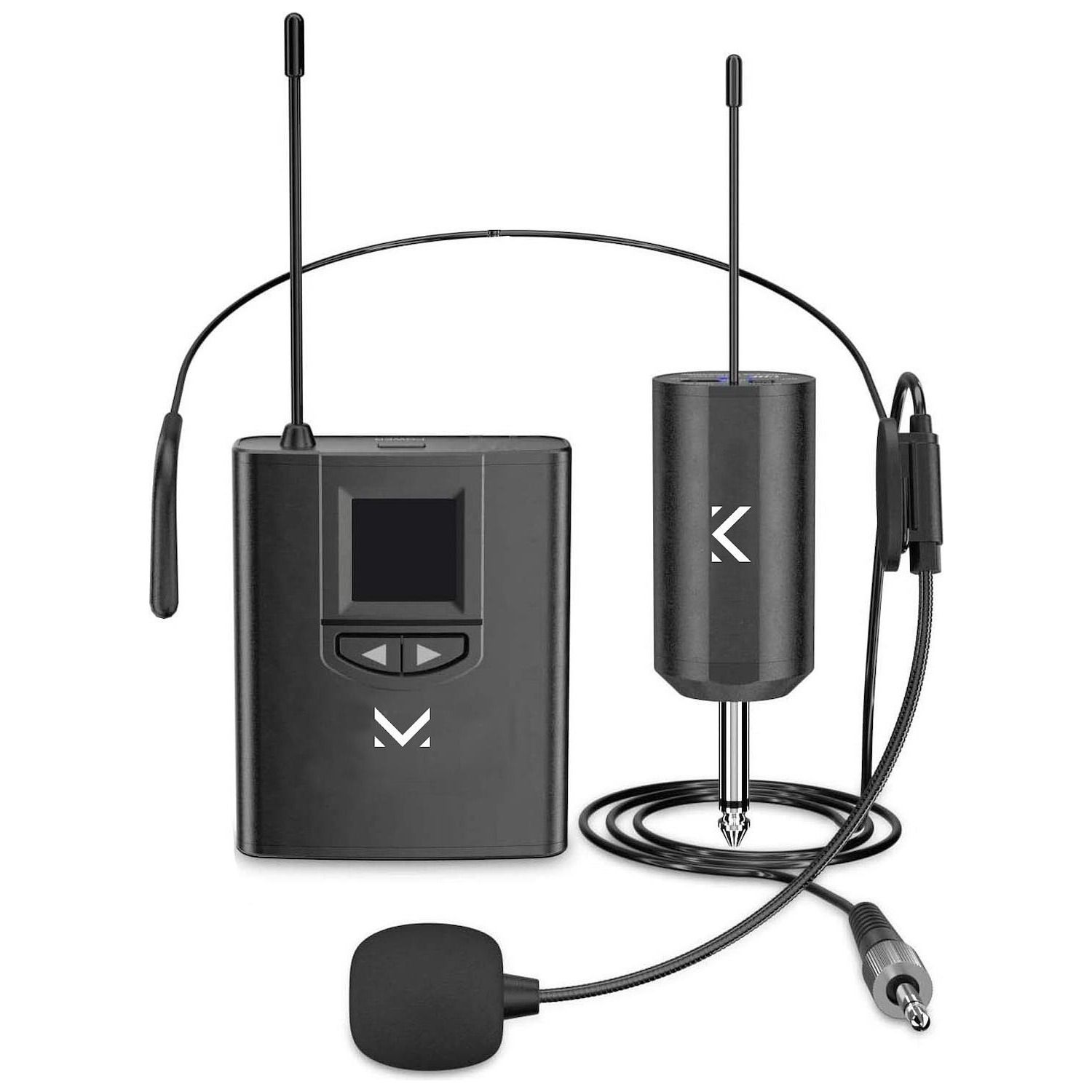 foto del prodotto microfono ad archetto wireless majestic mic800w