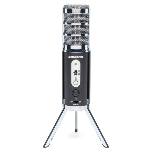 foto del prodotto microfono usb samson satellite black e silver