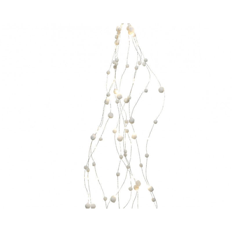 foto del prodotto microled 100l cluster di fiocchi di neve a led 135 cm bianco caldo