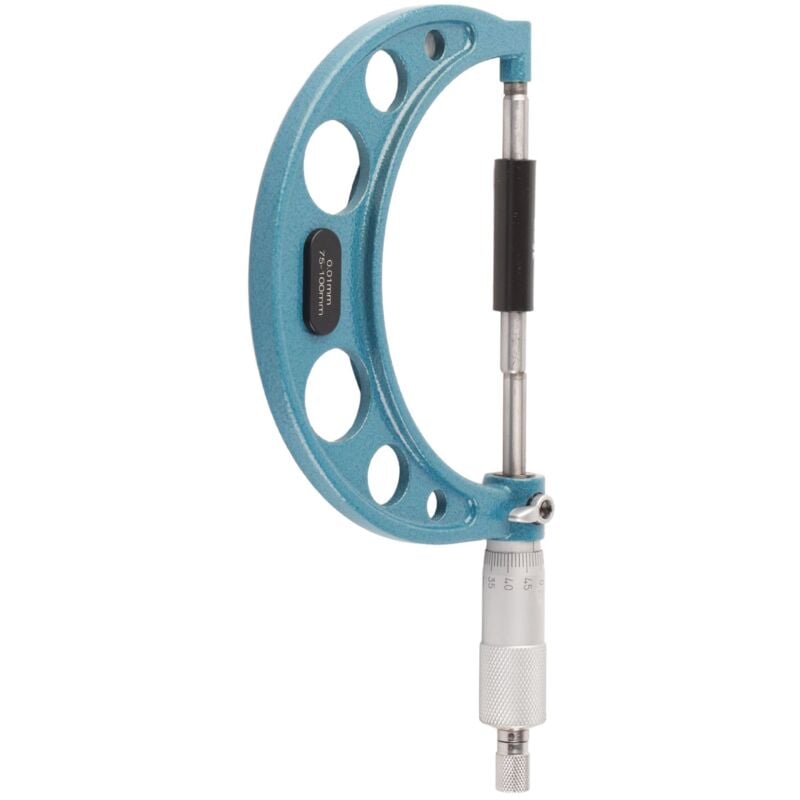 foto del prodotto microm tre ext rieur en acier inoxydable, outil de mesure d paisseur de haute pr cision avec cl 0,01 mm 75 100 mm