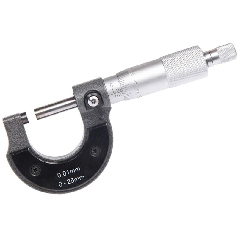 foto del prodotto micrometro esterno ymyny 0 25 mm, risoluzione 0,01 mm sistema metrico 