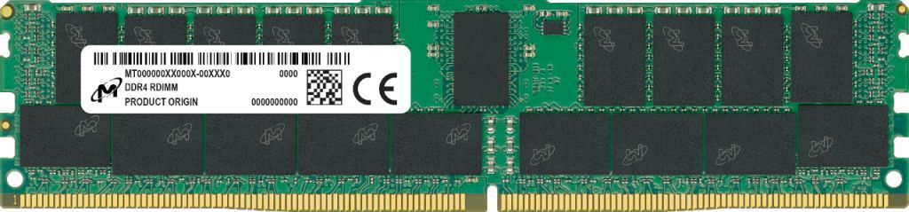 foto del prodotto micron ram server ddr4 rdimm 32gb 2rx8 3200mhz
