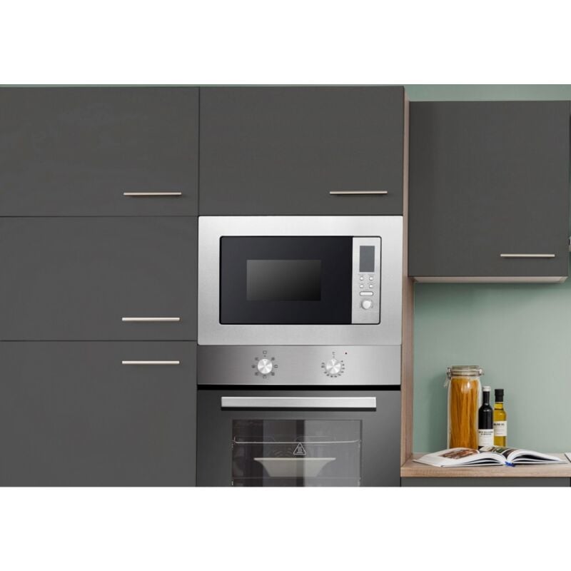foto del prodotto microonde 800 watt grill integrato 1000 watt acciaio inox 8 programmi 20 l respecta