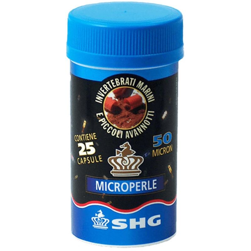 foto del prodotto microperle alimento supplementare per invertebrati e avannotti 25 capsule shg