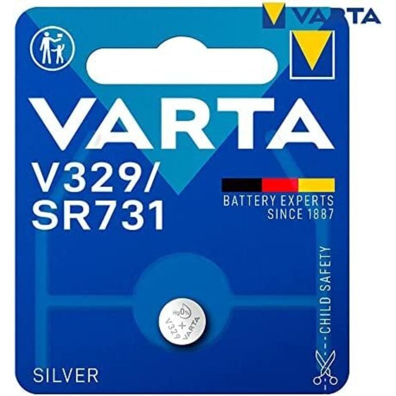 foto del prodotto micropile a bottone varta argento sr73 - v329 1,55v (blister 1 pz) 7,9x3,1mm