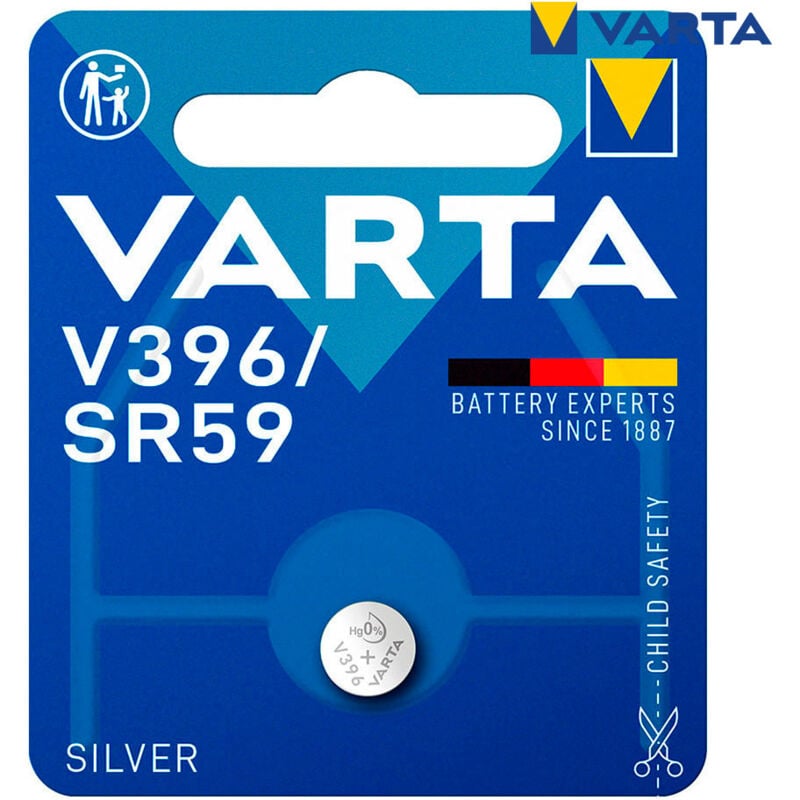 foto del prodotto micropile a bottone varta silver sr59 - v396 1,55v (blister 1 pz) 7,9x2,6mm