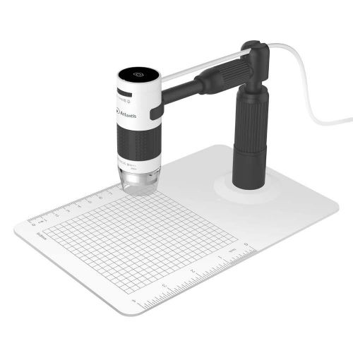 foto del prodotto microscopio magnificatore atlantis e45 ms725 usb uxga 1600x1200 doppio punto di fuoco ingrandimento 60x e 250x cmos