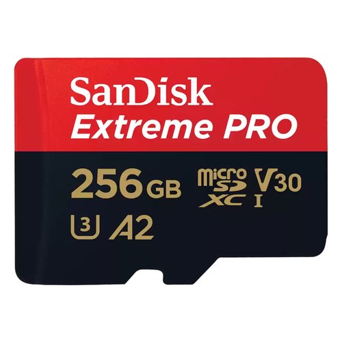 foto del prodotto microsd 256gb extreme pro nero e rosso sdsqxcd 256g gn6ma