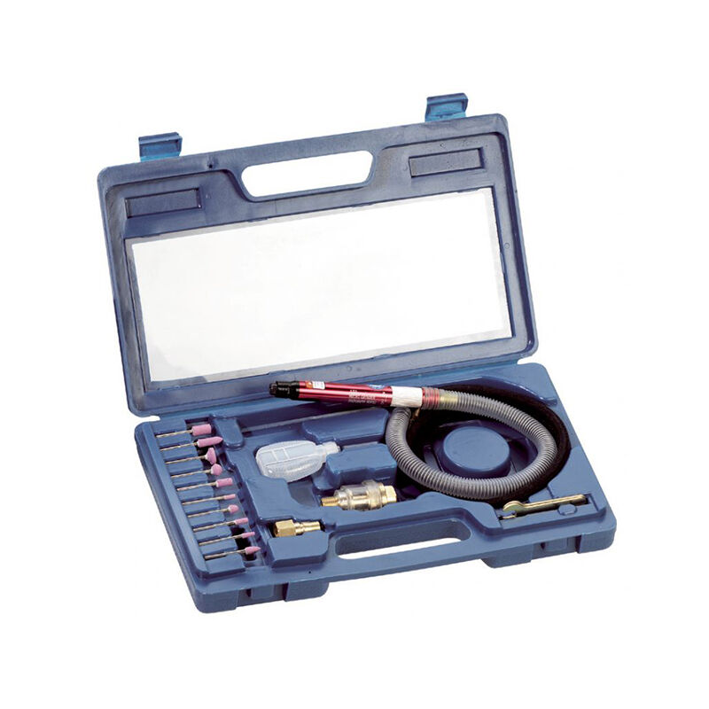 foto del prodotto microsmerigliatrice flessibile pneumatica con kit di mole fervi 0641