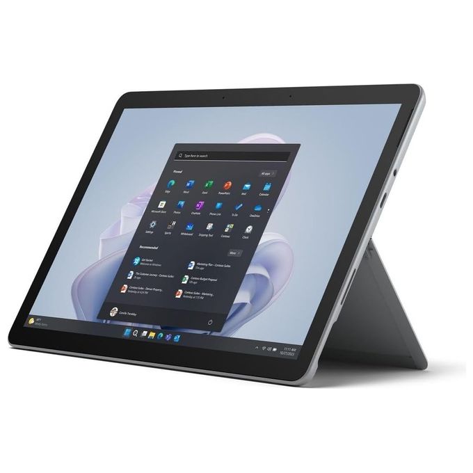 foto del prodotto microsoft surface go 4 intel n200 ram 8gb ssd 64gb 10.5 windows 11 pro platino