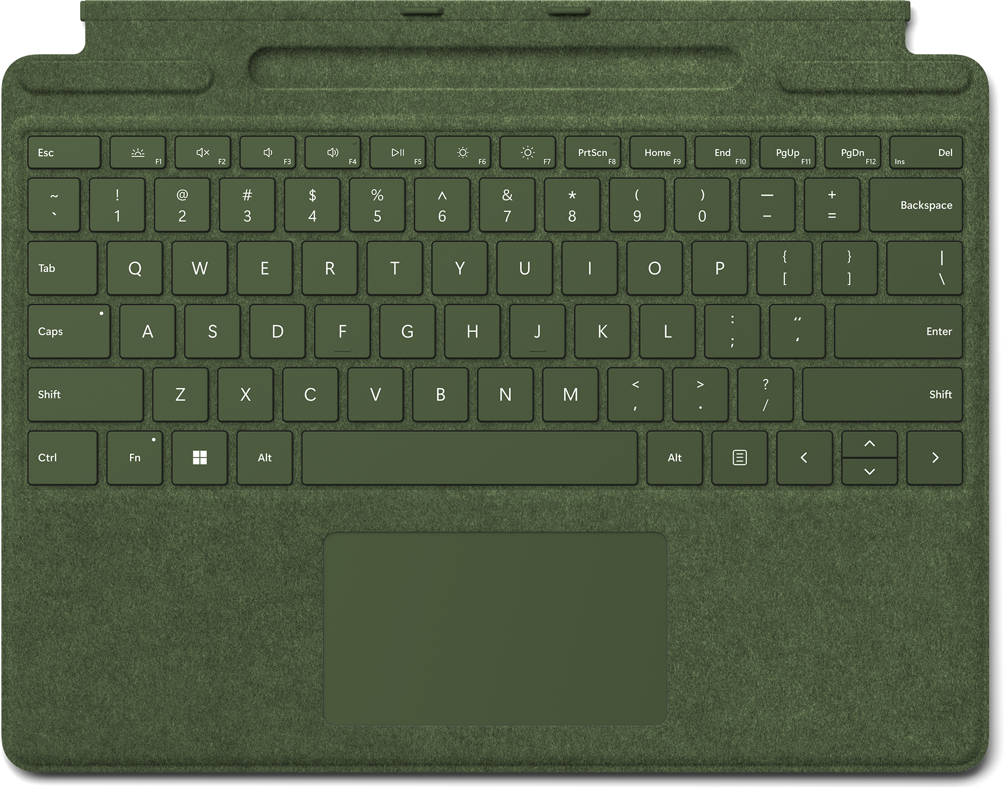 foto del prodotto microsoft surface pro keyboard verde microsoft cover port qwerty italiano