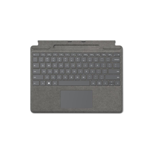 foto del prodotto microsoft surface pro tastiera con alloggiamento penna platino