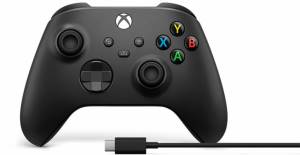 foto del prodotto microsoft xbox wireless controller usb c cable gamepad pc, xbox one, xbox one s, xbox one x, xbox series s, xbox series x analogico digitale nero