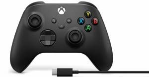 foto del prodotto microsoft xbox wireless controller usb c cable gamepad pc, xbox one, xbox one s, xbox one x, xbox series s, xbox series x analogico digitale nero 1v8 00002