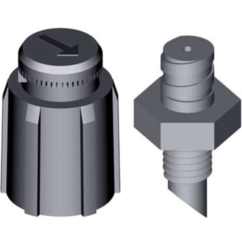 foto del prodotto microspruzzatore x irrigoccia 180 irritec f.mm 1,5 g.mt 2,6 bar 2 lt h 85