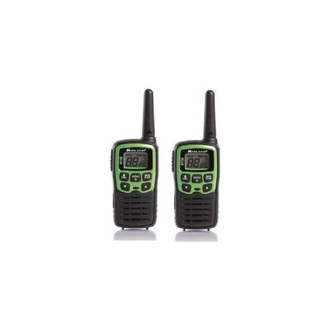foto del prodotto midland c1176 xt10 ricetrasmittente walkie talkie pmr 446 16 canali raggio 4 km 38 toni set di 2 ricetrasmettitori