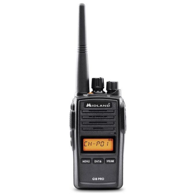 foto del prodotto midland g18 pro radio ricetrasmittente walkie talkie pmr 446 standard militare mil std 810g