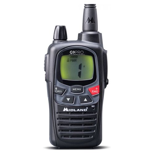 foto del prodotto midland g9 pro ricetrasmittente 101 canali 446.00625 446.19375 mhz nero