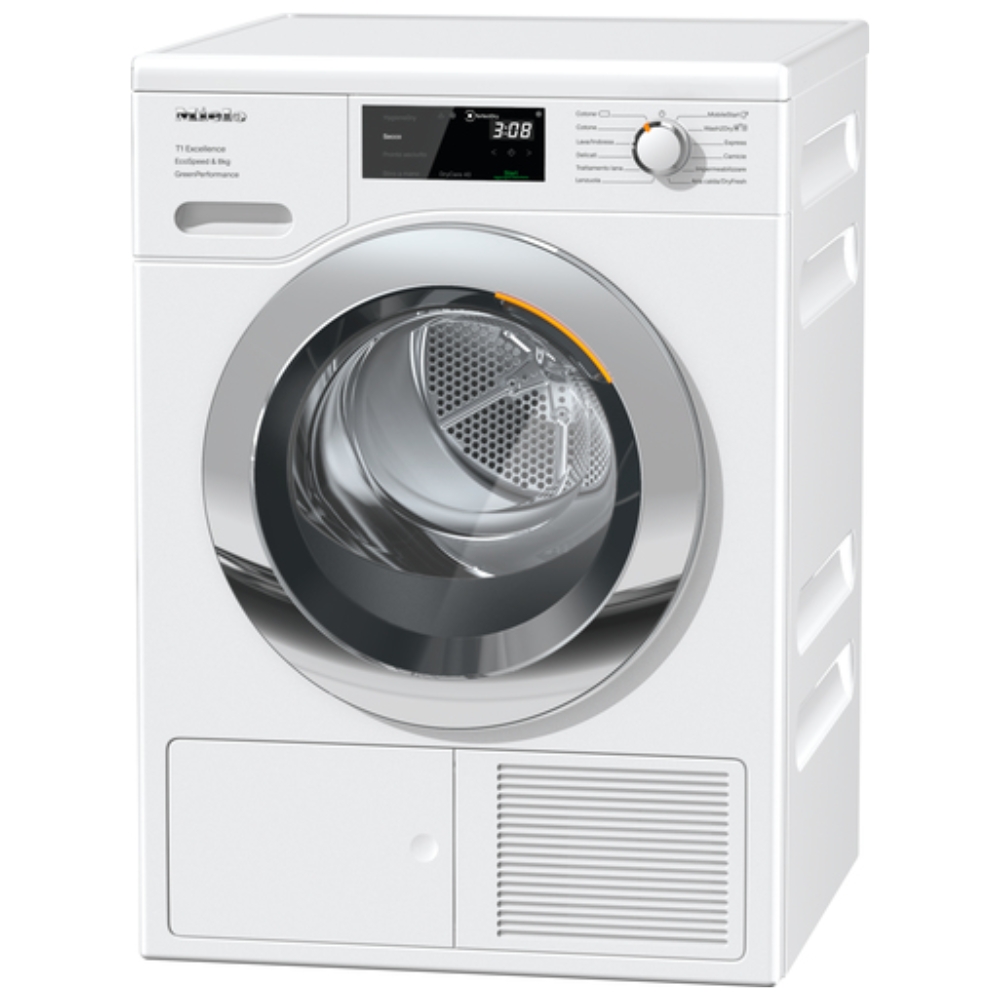 foto del prodotto miele tef 765 wp asciugatrice libera installazione caricamento frontale 8 kg a bianco