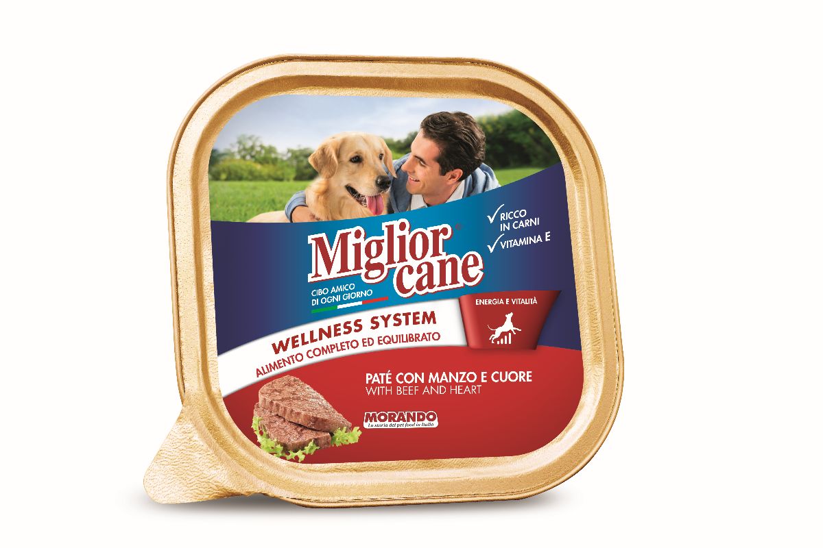 foto del prodotto migliorcane vaschette 150gr manzo