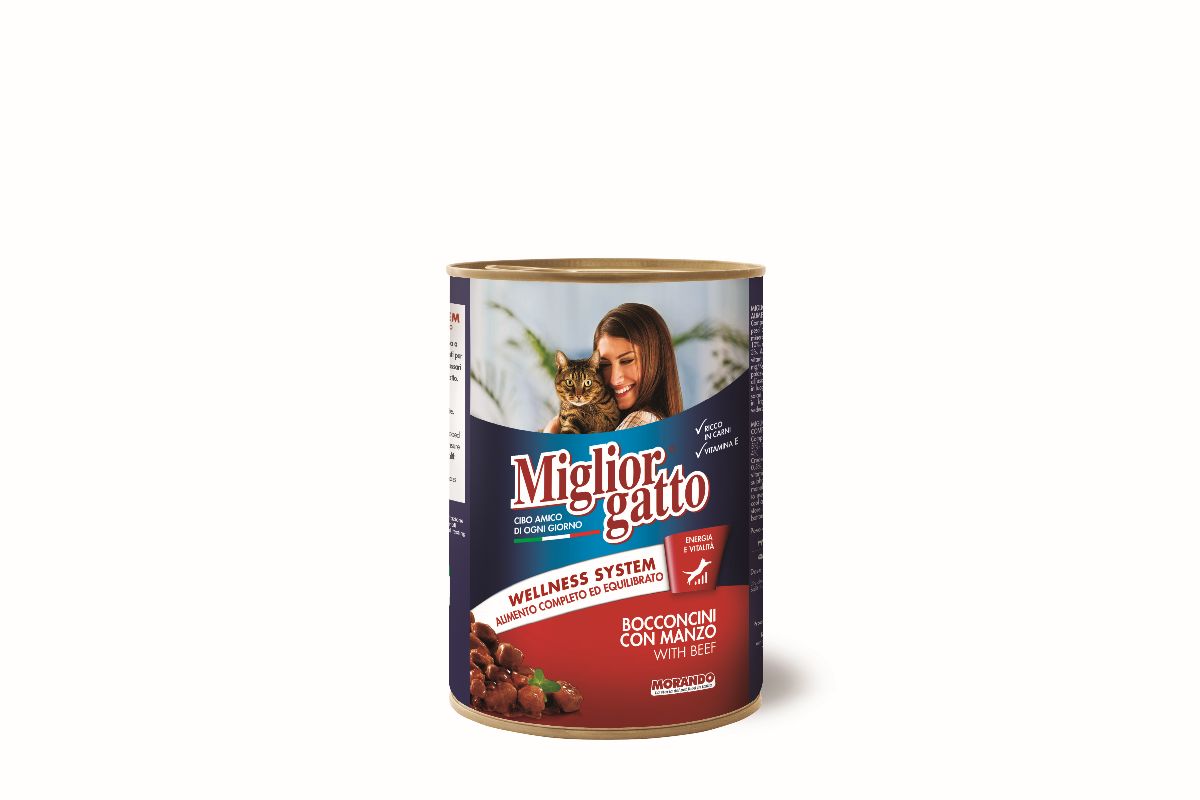 foto del prodotto migliorgatto bocconcini 405gr manzo