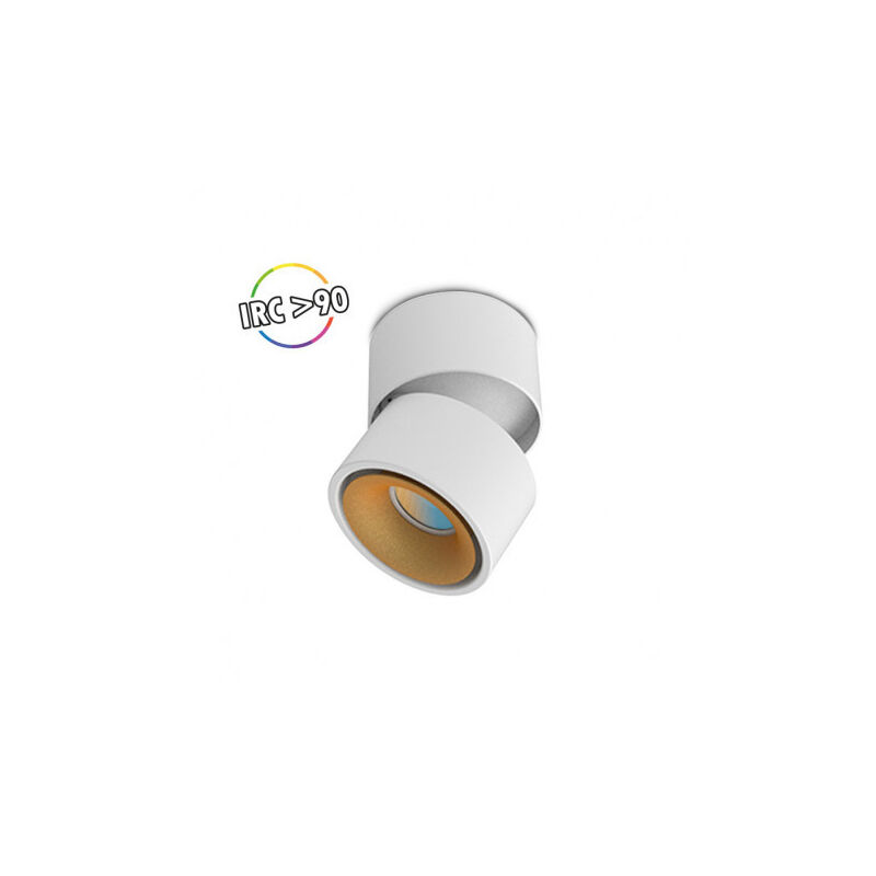foto del prodotto miidex lighting applique decorativo ctc 6w bianco dor 575lm 3000 4000 6000k inclinabile