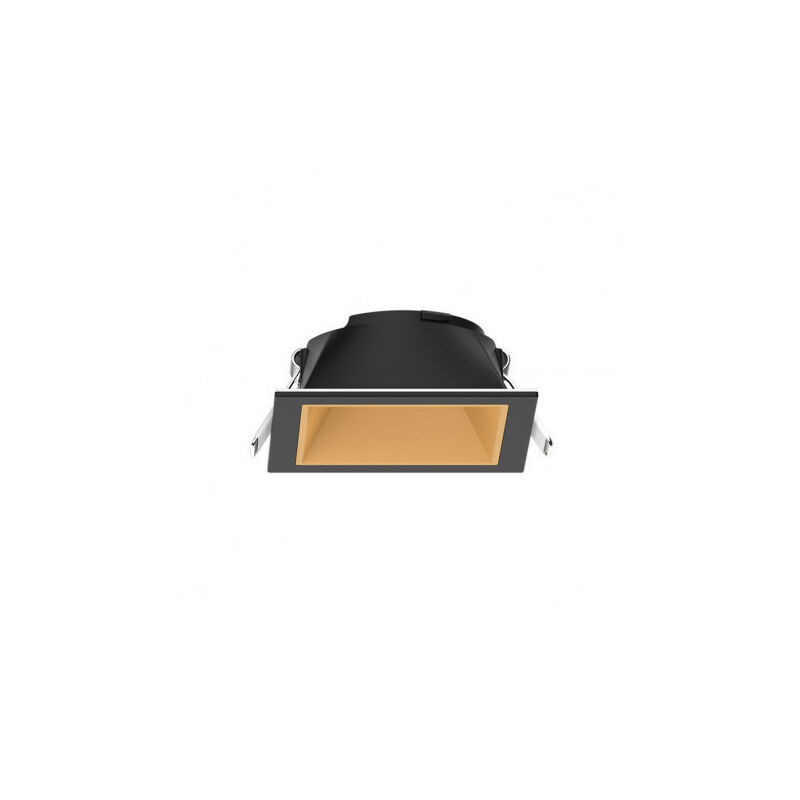 foto del prodotto miidex lighting collana bassa luminosit ip20 82mmx82mm nero doro perforazione 68mmx68mm