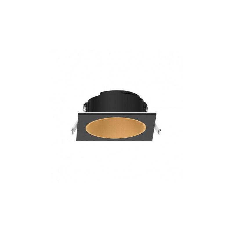 foto del prodotto miidex lighting colletta a bassa luminanza per ip20 led 82mmx82mm black dor e perforazione 68x68mm