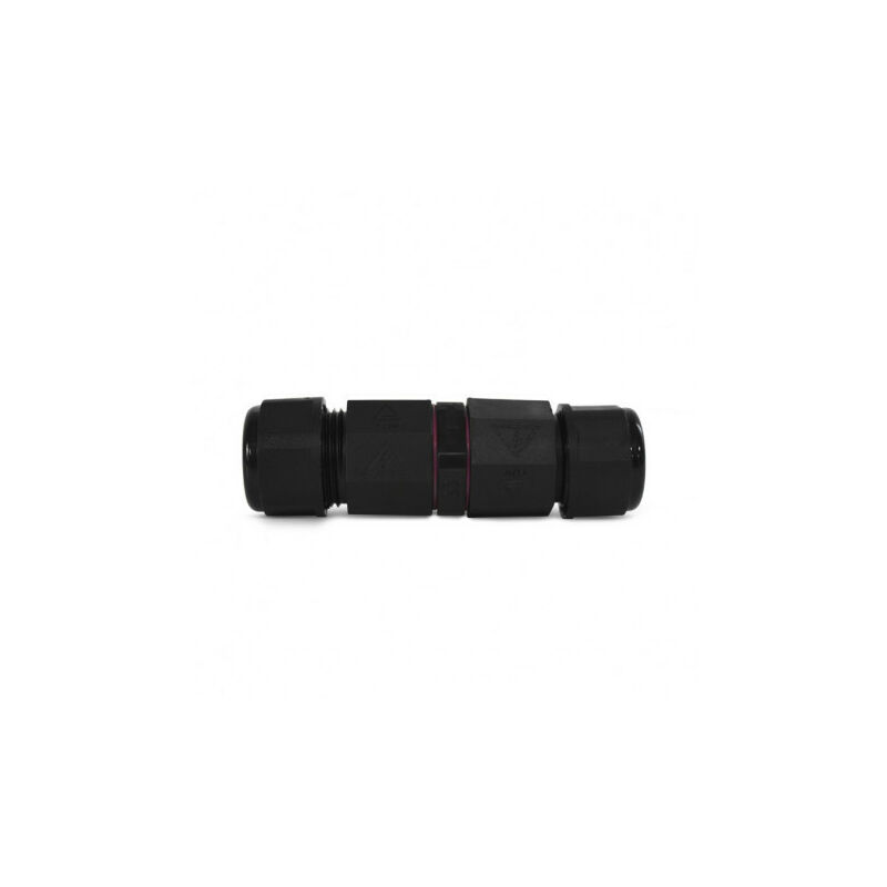 foto del prodotto miidex lighting connettore automatico 3 fili monoblocco ac250v 16a impermeabile ip68 ik10 26x82mm nero
