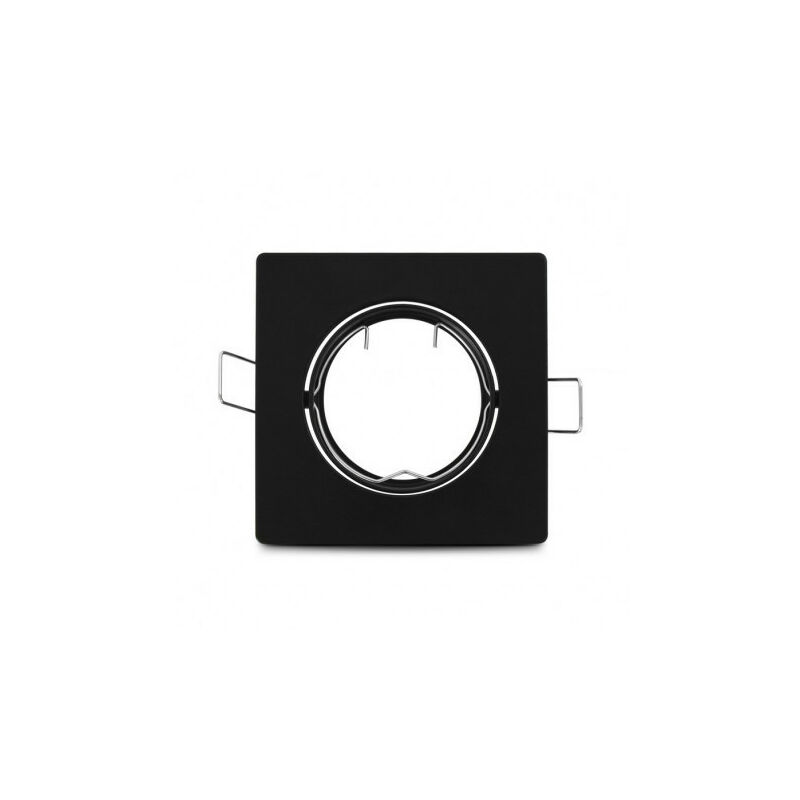 foto del prodotto miidex lighting cucitura quadrata del supporto del punto incorporato orientabile 30 nero 85mmx85mm