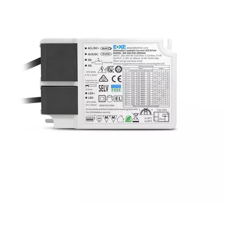 foto del prodotto miidex lighting dali2 boke alimentazione 10.5w dalles led compatibili classe ii ip20