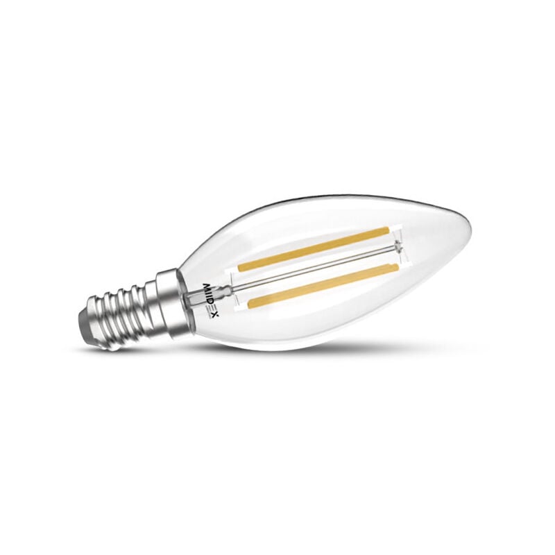 foto del prodotto miidex lighting lampadina led e14 4w filatura di fiamma bianco naturale 4000k 560 lumens retro style economico