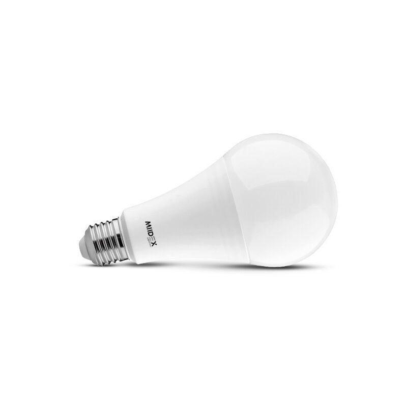 foto del prodotto miidex lighting lampadina led e27 20w bianco caldo 3000k angolo 180 80mm 2452lm