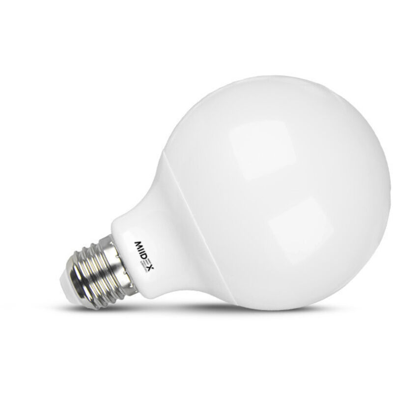 foto del prodotto miidex lighting lampadina led e27 g95 13w 1521lm 4000k bianco naturale angolo 200 95mm