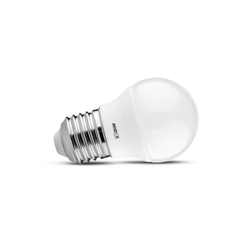 foto del prodotto miidex lighting lampadina led e27 lampadina g45 6,5w 3000k bianco caldo 806lm 45mm angolo 150 