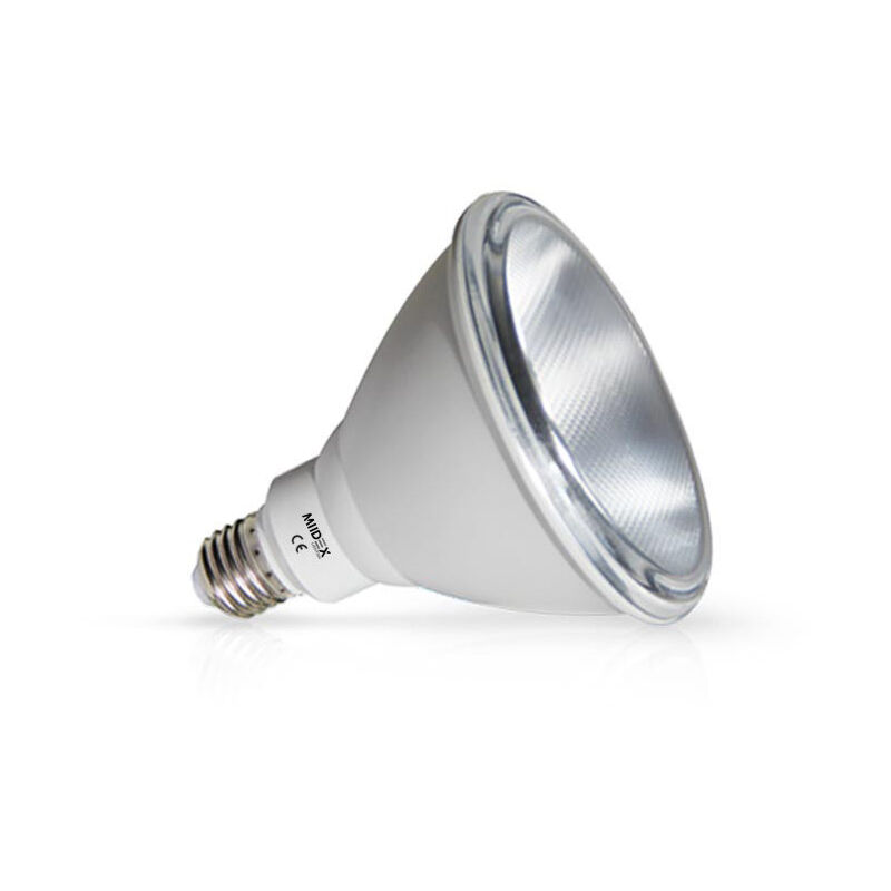 foto del prodotto miidex lighting lampadina led e27 par38 15w bianco naturale 4000k spot ip65 122mm