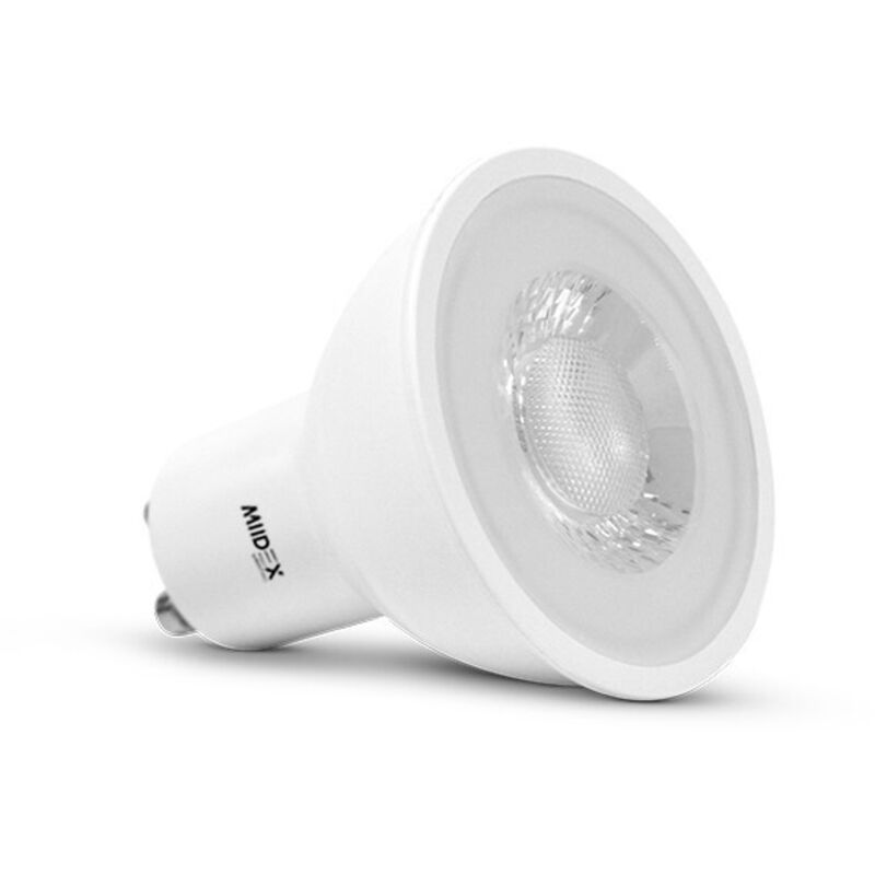 foto del prodotto miidex lighting lampadina led gu10 faretto 3,5w bianco naturale 4000k angolo 38 50mm